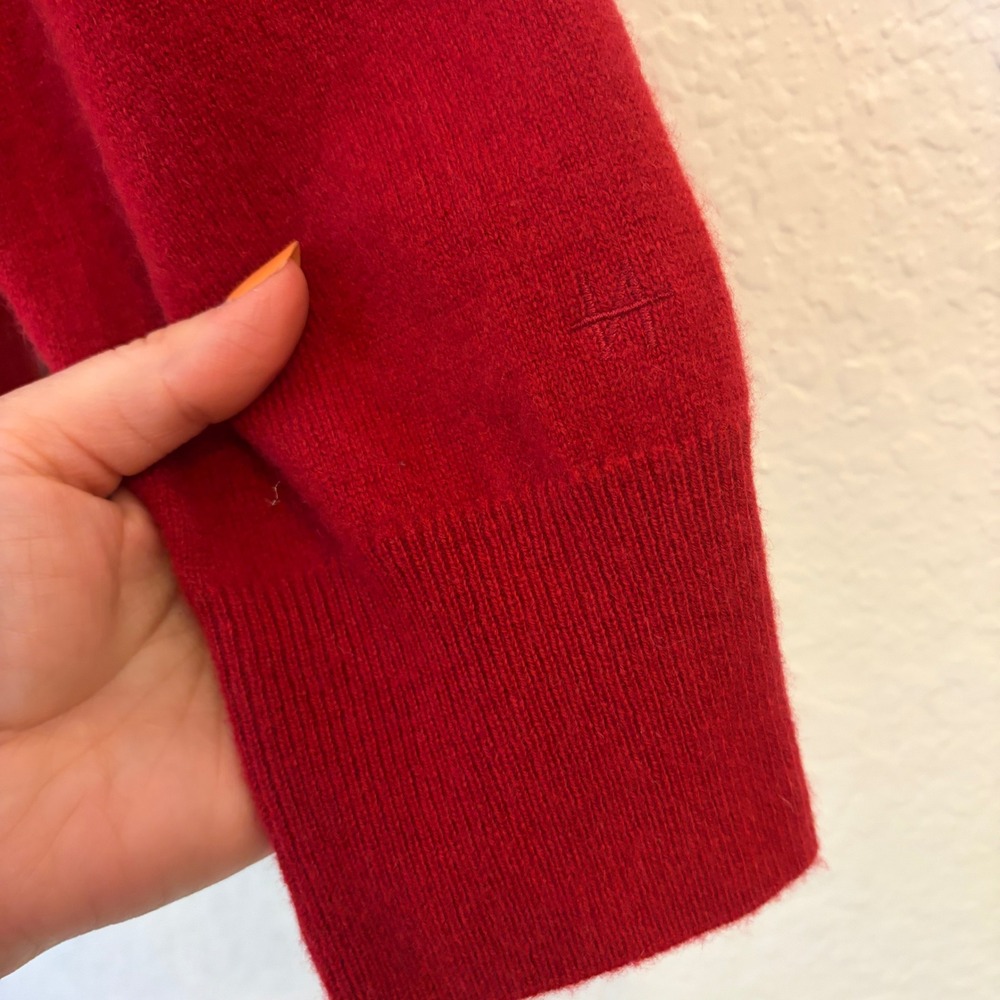 Naadam The Essential Sweater Mens M 100% Cashmere Crewneck Pullover Red NWT - Picture 6 of 10